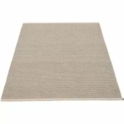 Pappelina Mono Rug 140x200 Cm, Dark Lin/Lin