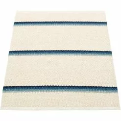 Pappelina Olle Matto Sininen / Tausta Vanilla, 70x90 Cm