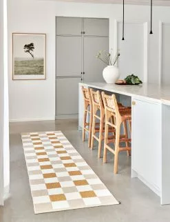 Pappelina Pix Matto Beige / Vanilla / Ochre, 70x160 Cm -Outdoor Textiles myynti pappelina pix rug beige vanilla ochre 1