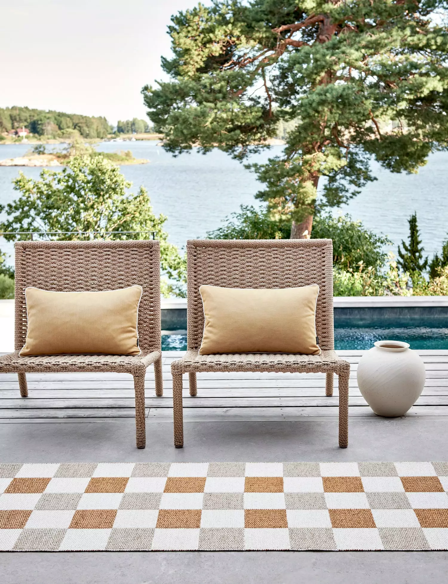 Pappelina Pix Matto Beige / Vanilla / Ochre, 70x300 Cm 4 Pappelina Pix Matto Beige / Vanilla / Ochre, 70x300 Cm - Image 4