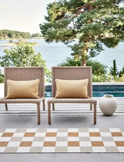 Pappelina Pix Matto Beige / Vanilla / Ochre, 70x240 Cm -Outdoor Textiles myynti pappelina pix rug beige vanilla ochre 2 2