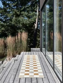 Pappelina Pix Matto Beige / Vanilla / Ochre, 70x240 Cm -Outdoor Textiles myynti pappelina pix rug beige vanilla ochre 3 2