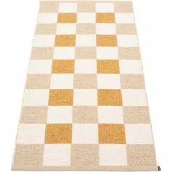 Pappelina Pix Matto Beige / Vanilla / Ochre, 70x160 Cm