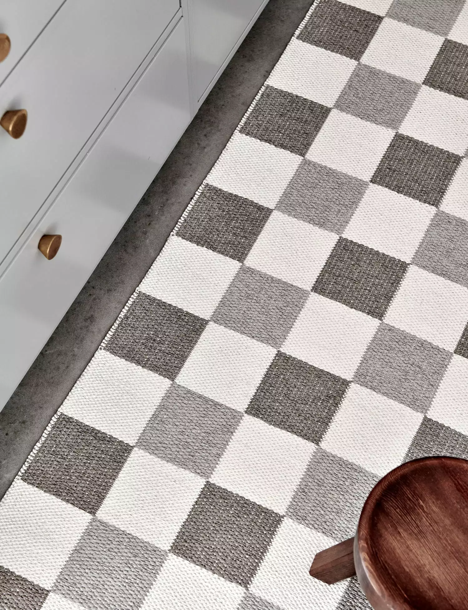 Pappelina Pix Rug Dark Linen / Vanilla / Linen, 70x160 Cm 2 Pappelina Pix Rug Dark Linen / Vanilla / Linen, 70x160 Cm - Image 2