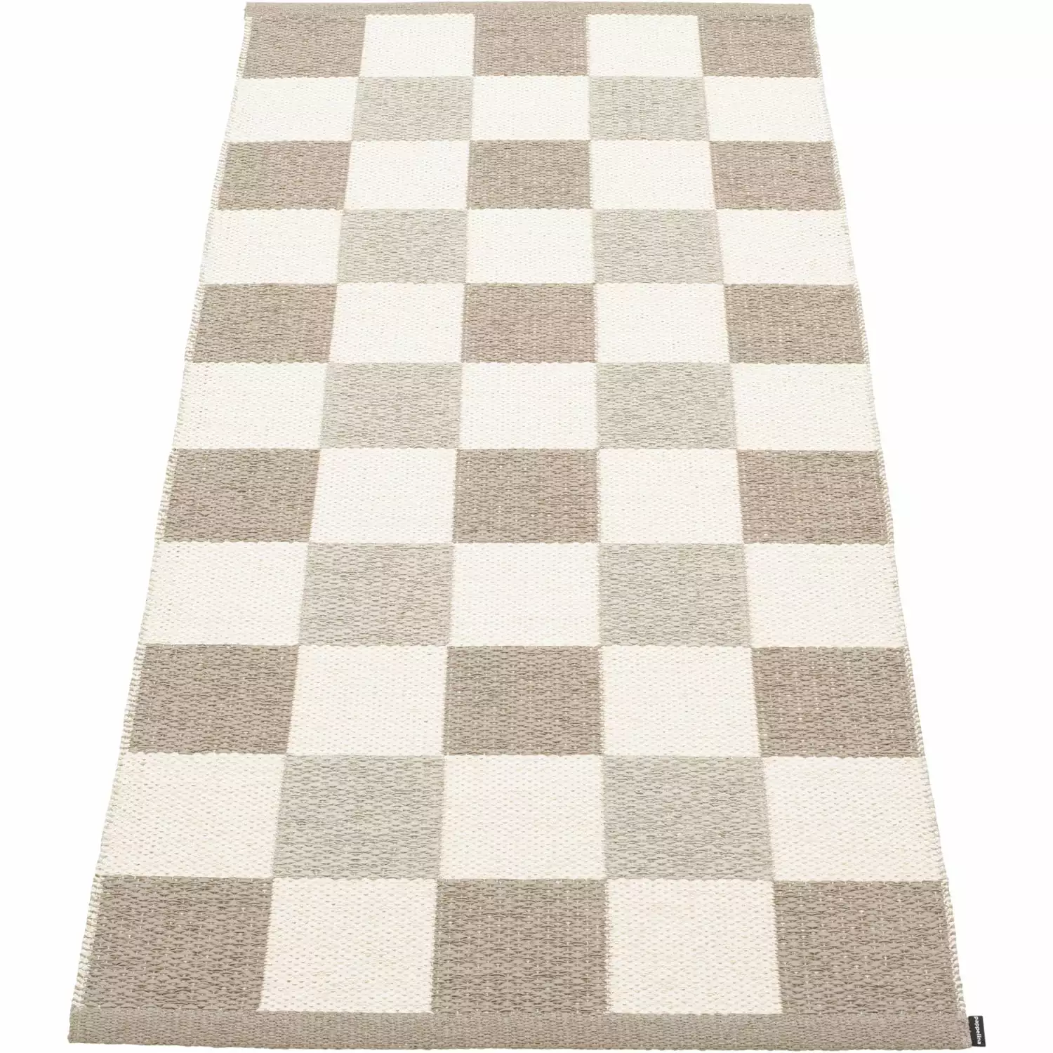 Pappelina Pix Rug Dark Linen / Vanilla / Linen, 70x160 Cm 1 Pappelina Pix Rug Dark Linen / Vanilla / Linen, 70x160 Cm