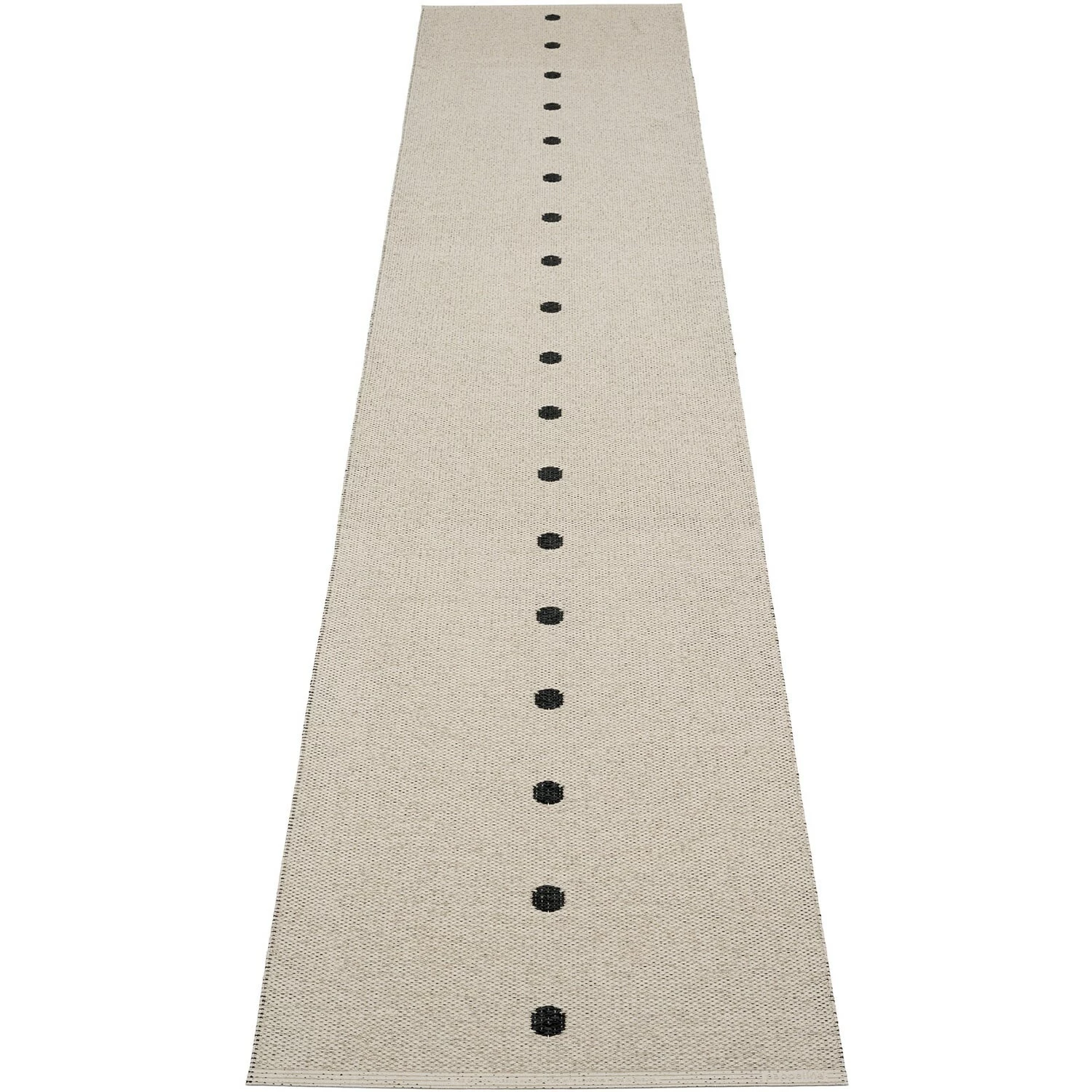 Pappelina Peg Rug 70x360 Cm, Black/Lin 2 Pappelina Peg Rug 70x360 Cm, Black/Lin - Image 2