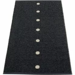Pappelina Peg Rug 70x140 Cm, Black/Lin
