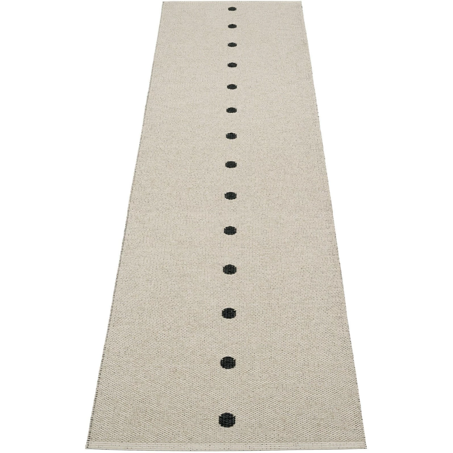 Pappelina Peg Rug 70x280 Cm, Black/Lin 2 Pappelina Peg Rug 70x280 Cm, Black/Lin - Image 2