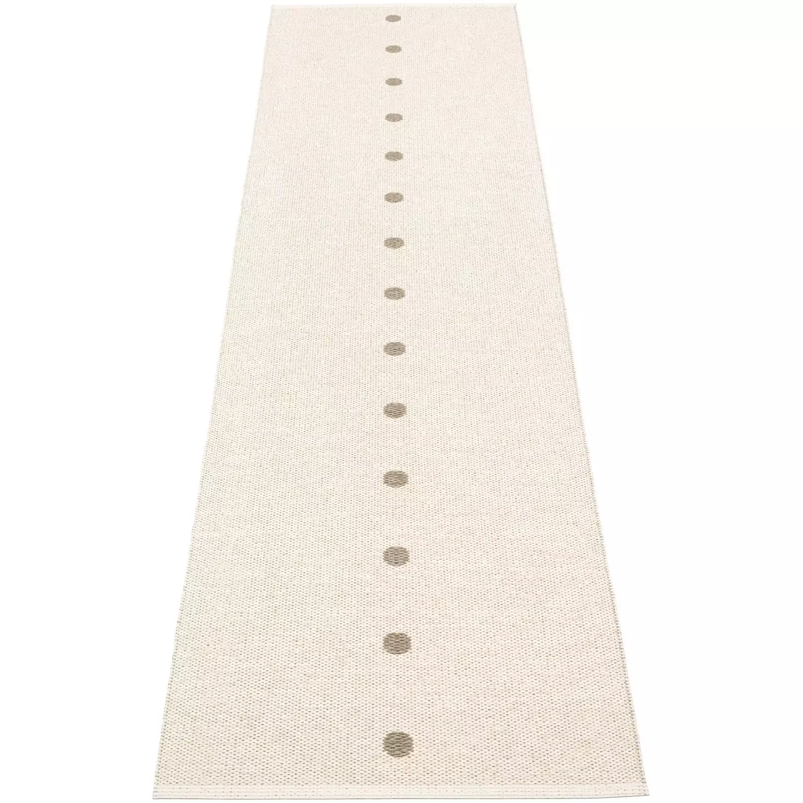 Pappelina Peg Rug 70x280 Cm, Dark Linen/Vanilla 2 Pappelina Peg Rug 70x280 Cm, Dark Linen/Vanilla - Image 2