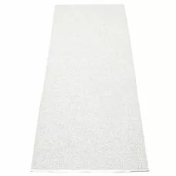 Pappelina Svea Matto 70x160 Cm, Metallic White/White