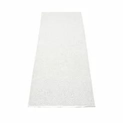 Pappelina Svea Matto 70x320 Cm, Metallic White/White