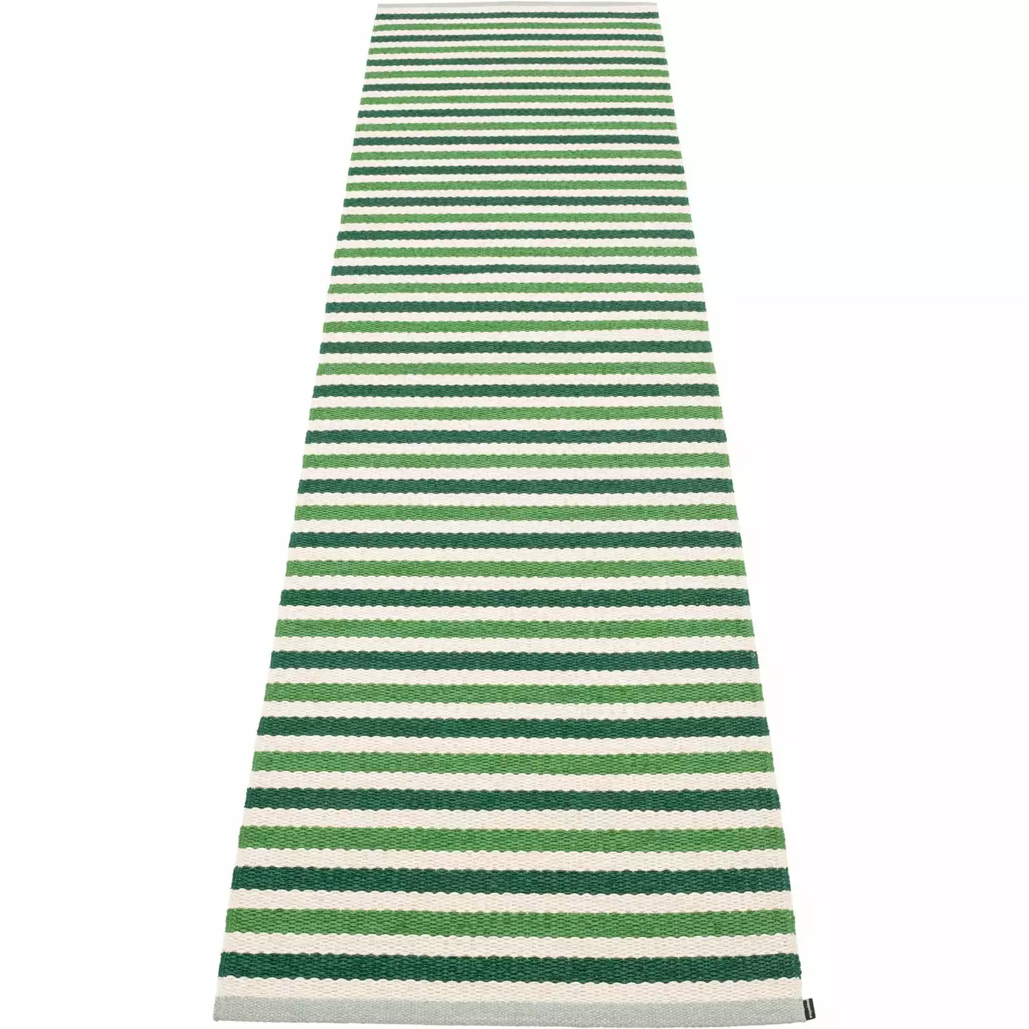 Pappelina Teo Matto Tummanvihreä / Grass Green / Vanilla, 70x300 Cm 1 Pappelina Teo Matto Tummanvihreä / Grass Green / Vanilla, 70x300 Cm