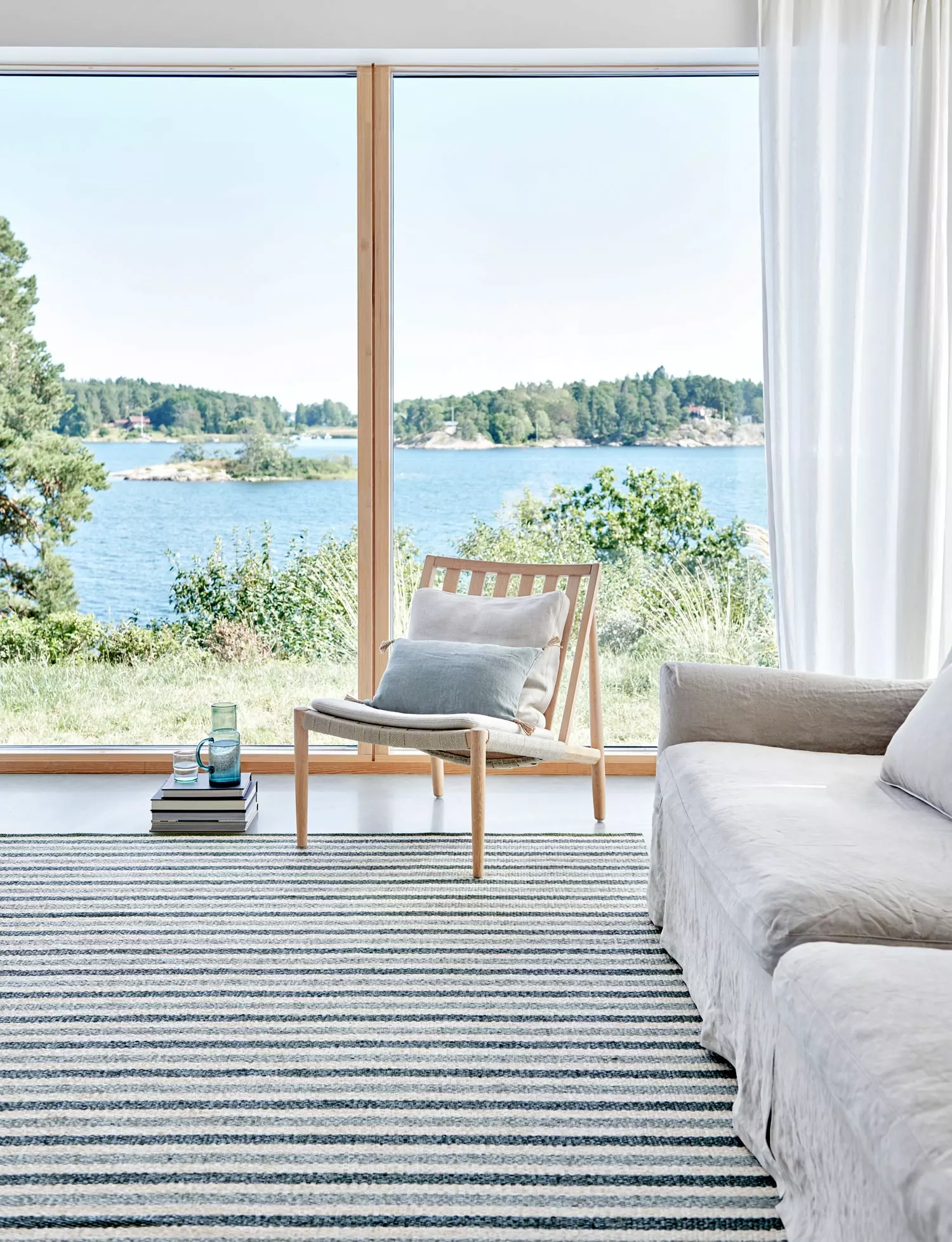 Pappelina Teo Matto Sage / Army / Vanilla, 180x260 Cm 2 Pappelina Teo Matto Sage / Army / Vanilla, 180x260 Cm - Image 2