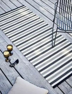 Pappelina Teo Matto Warm Grey / Charcoal / Vanilla, 180x260 Cm -Outdoor Textiles myynti pappelina teo rug warm grey charcoal vanilla 2 1