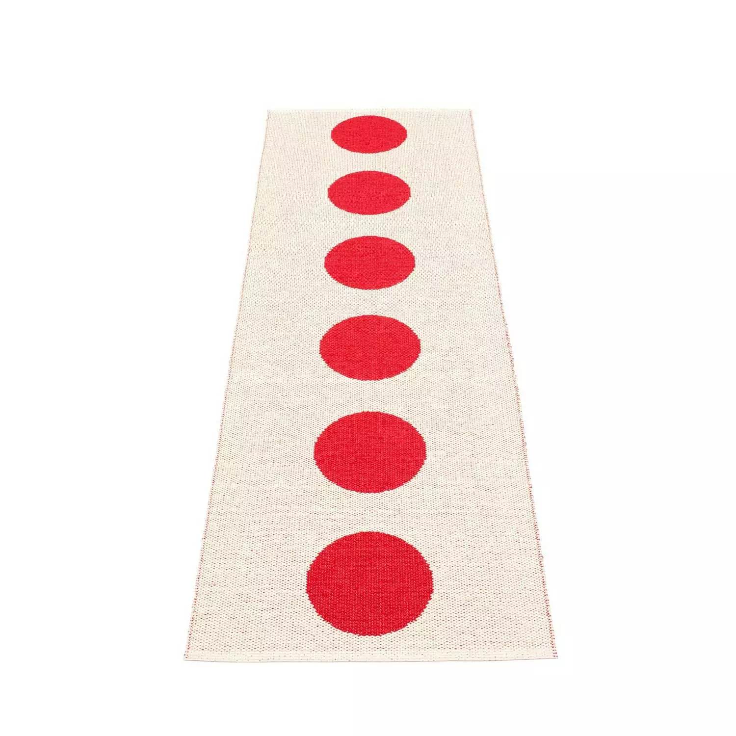 Pappelina Vera Matto 70x225 Cm, Punainen/Vanilija 5 Pappelina Vera Matto 70x225 Cm, Punainen/Vanilija - Image 5