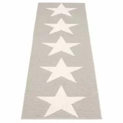 Pappelina Viggo One Matto 70x250 Cm, Warm Grey/Vanilla