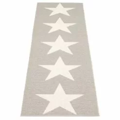 Pappelina Viggo One Matto 70x350 Cm, Warm Grey/Vanilla