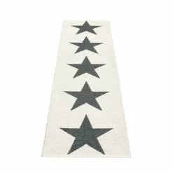 Pappelina Viggo One Matto 70x350 Cm, Black/Vanilla -Outdoor Textiles myynti pappelina viggo one matto 70x150 cm musta vanilija 1