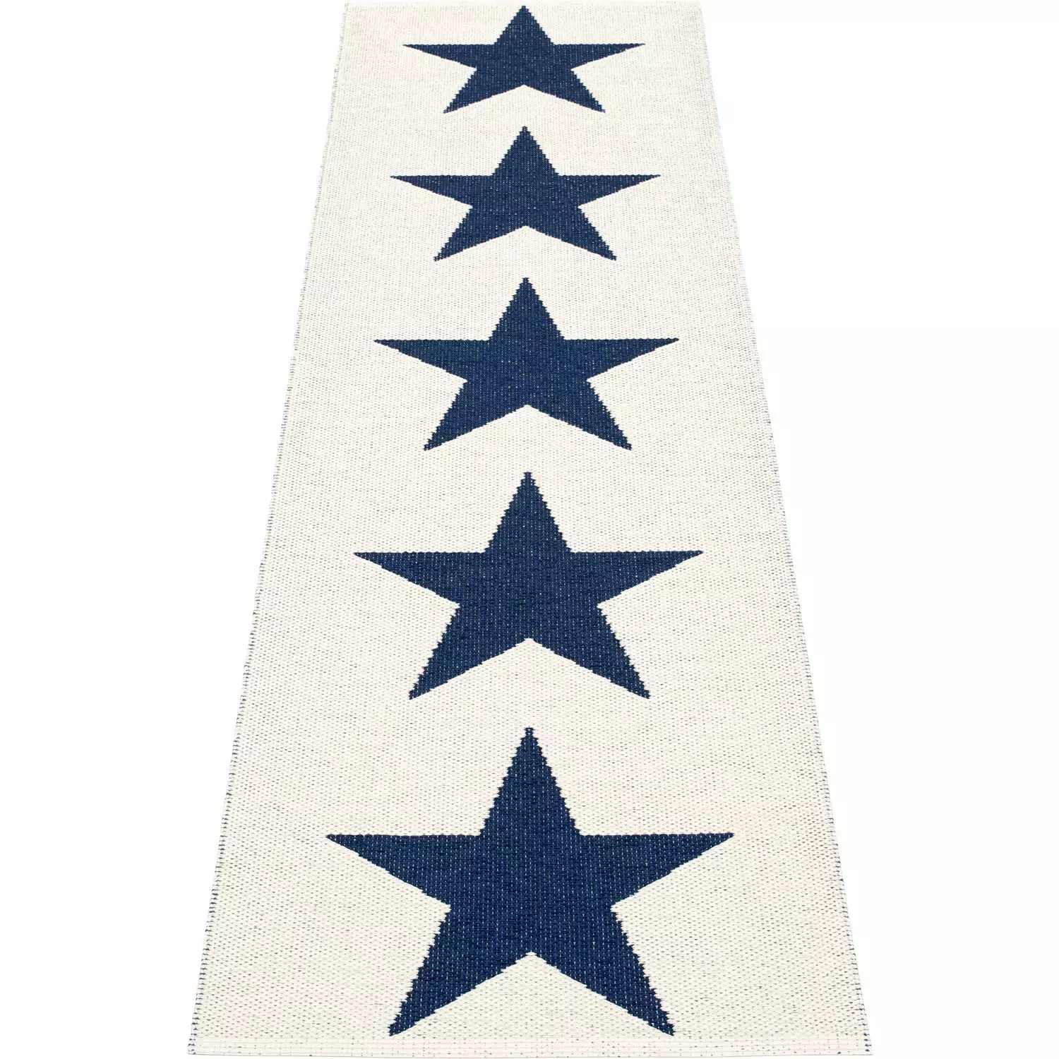 Pappelina Viggo One Matto Dark Blue/ Vanilla, 70x250 Cm 2 Pappelina Viggo One Matto Dark Blue/ Vanilla, 70x250 Cm - Image 2