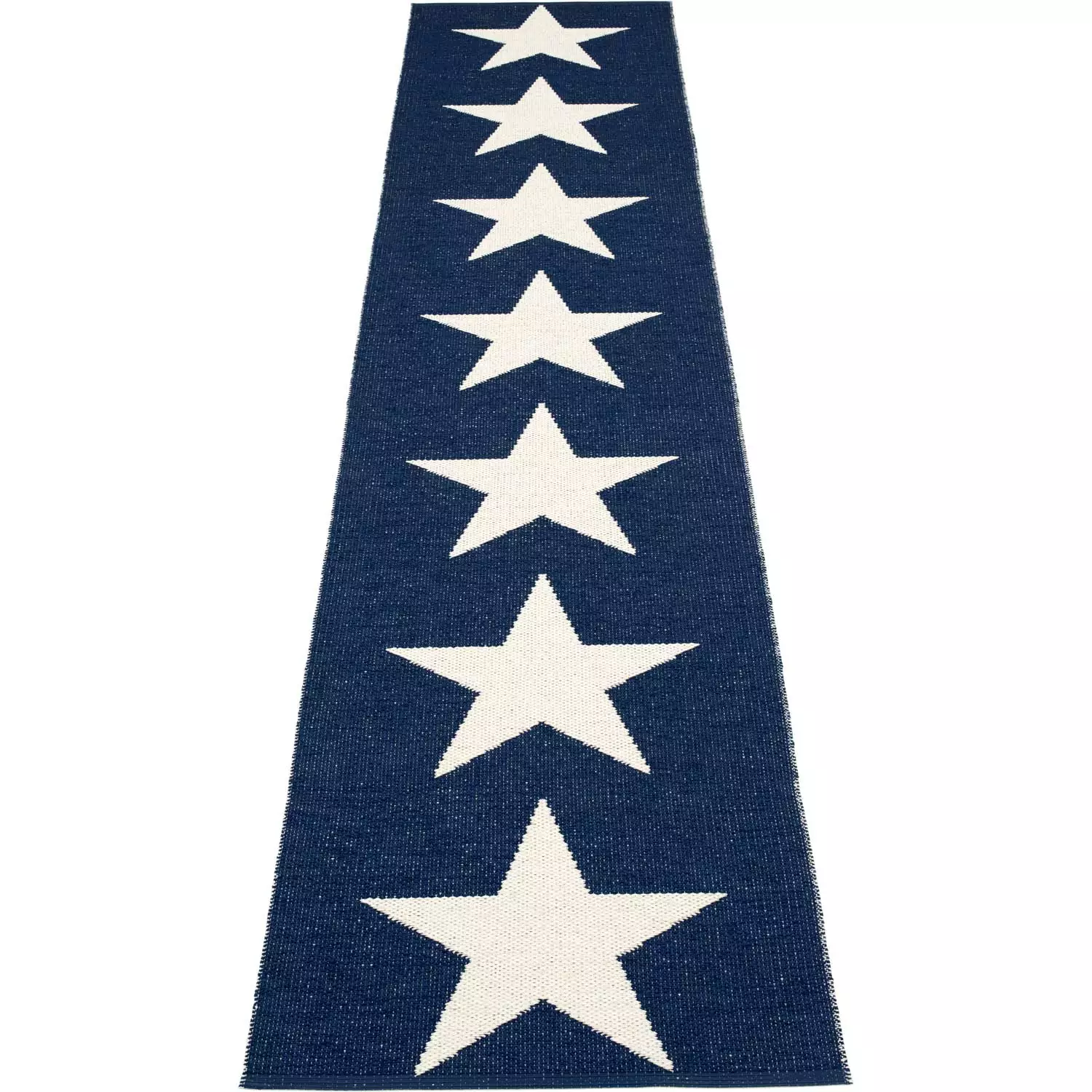 Pappelina Viggo One Matto Dark Blue/ Vanilla, 70x350 Cm 1 Pappelina Viggo One Matto Dark Blue/ Vanilla, 70x350 Cm