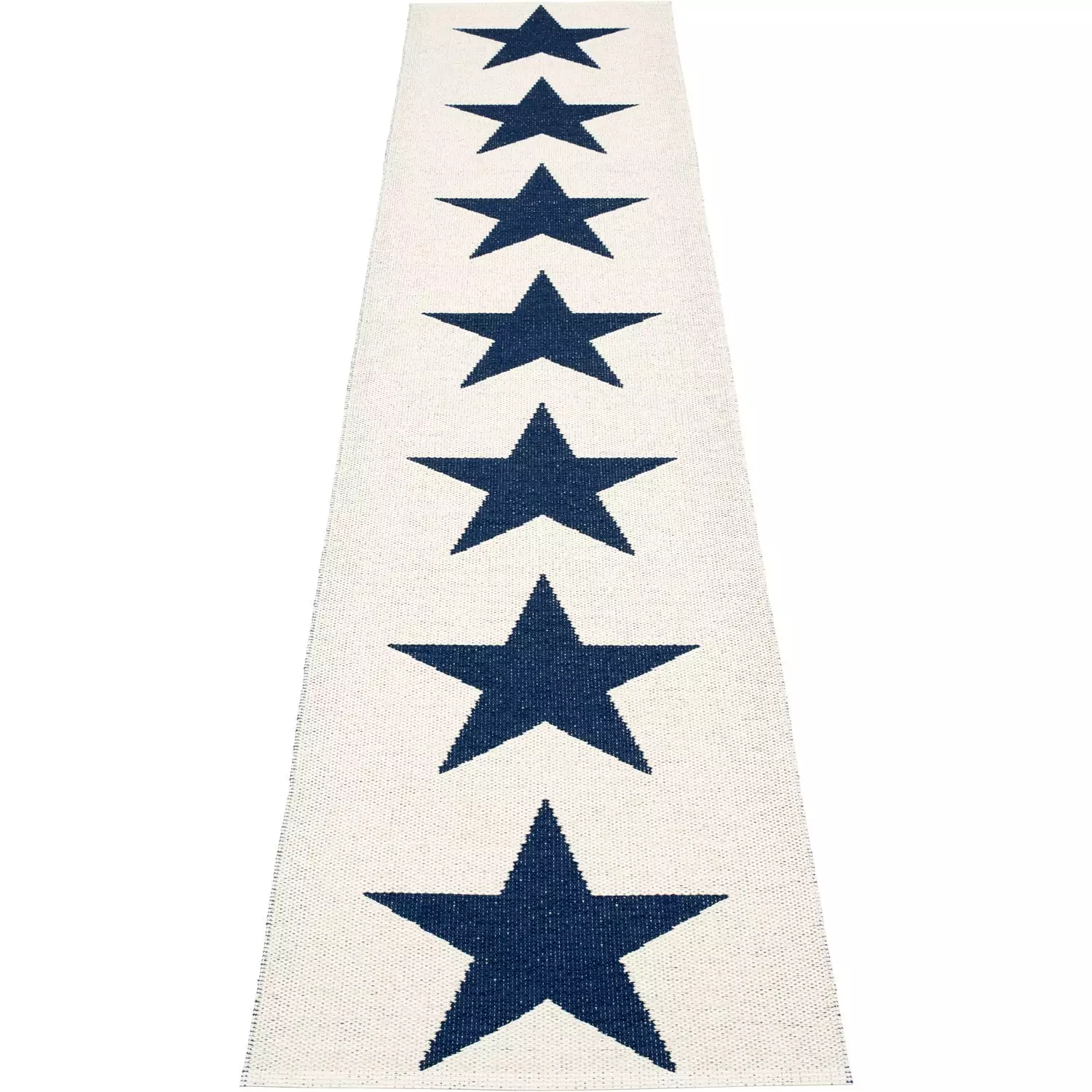 Pappelina Viggo One Matto Dark Blue/ Vanilla, 70x350 Cm 2 Pappelina Viggo One Matto Dark Blue/ Vanilla, 70x350 Cm - Image 2