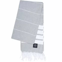 Recycled By Wille Badlakan Hamam Alma 80x180cm Orange/vit Kylpylakana 80x180 Cm Vaaleanharmaa