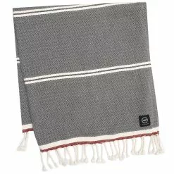 Recycled By Wille Badlakan Hamam Amasra 90x190 Cm Olivegrön/beige/rost Kylpylakana Tummanharmaa