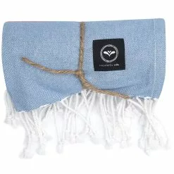 Recycled By Wille Kochi Hamam Kylpylakana 80x180 Cm, Sininen/Oranssi -Outdoor Textiles myynti recycled by wille badlakan hamam kochi 80x180 cm bla r bla 6