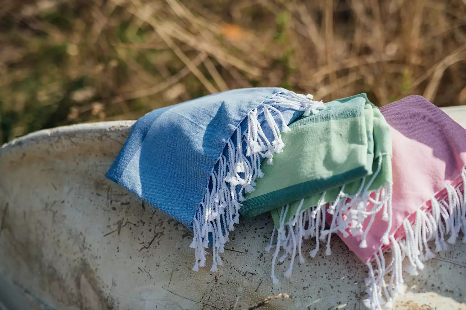 Recycled By Wille Kochi Hamam Kylpylakana 80x180 Cm, Pinkki/Oranssi 2 Recycled By Wille Kochi Hamam Kylpylakana 80x180 Cm, Pinkki/Oranssi - Image 2