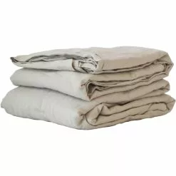 Tell Me More Lakana/Pöytäliina Pellavaa 160x270 Cm, Warm Grey